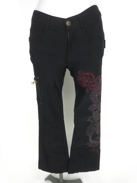 Ozz On hikozoh 龍刺繍ブーツカットパンツ