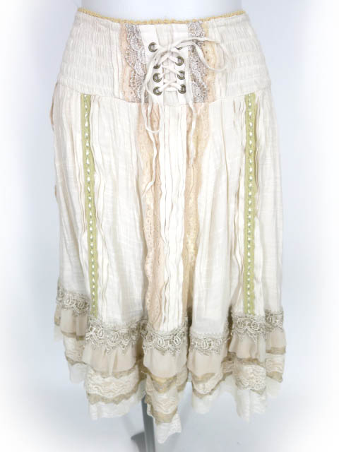 OZZ ANGELO レース付き2wayスカート