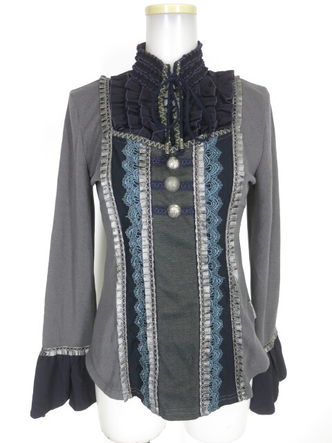 OZZ ANGELO ニット切替プルオーバー