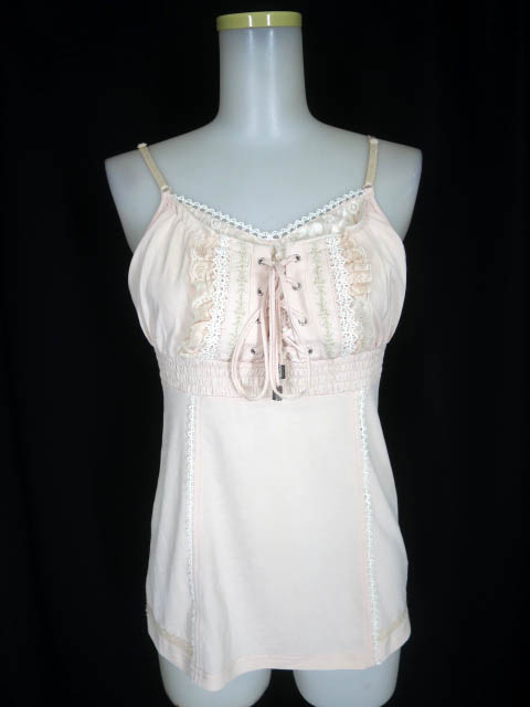 Ozz Croce レース付きキャミソール