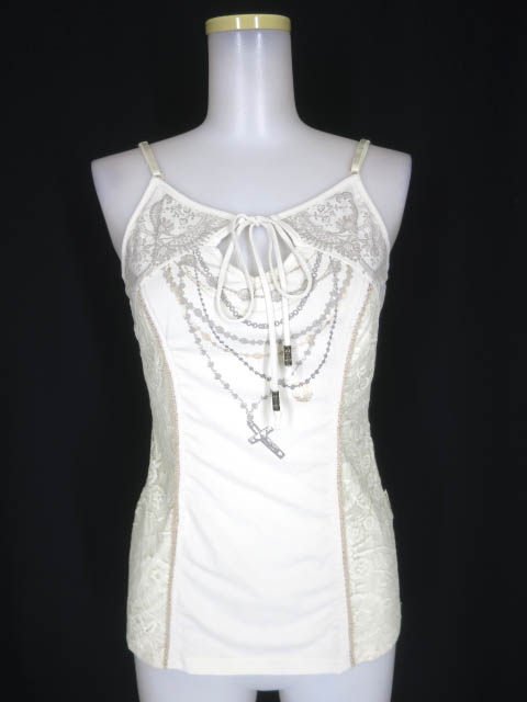 OZZ ANGELO ネックレスプリントキャミソール