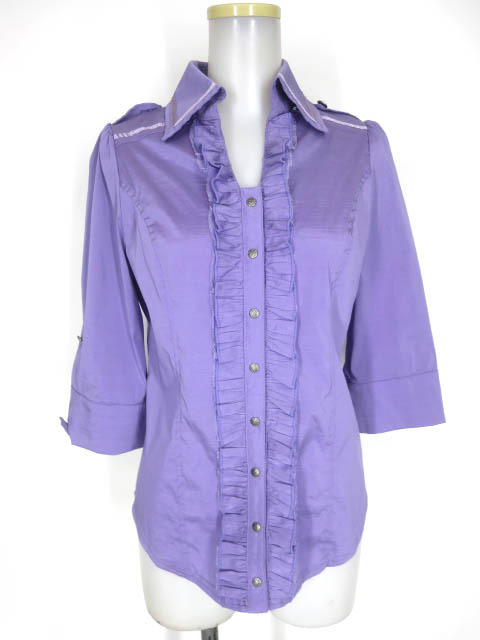 OZZ ONESTE 七分袖フリルブラウス