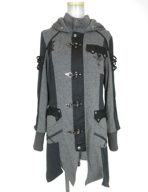 Ozz Croce フード付きジップアップコート