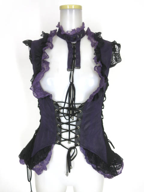 Qutie Frash チョーカー付きビスチェ