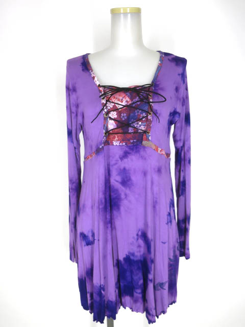 gouk ムラ染めチュニックカットソー