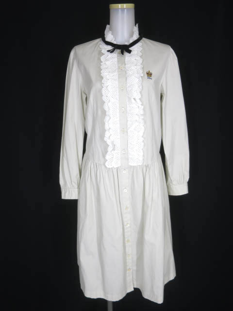 Jane Marple レーストリミングシャツドレス