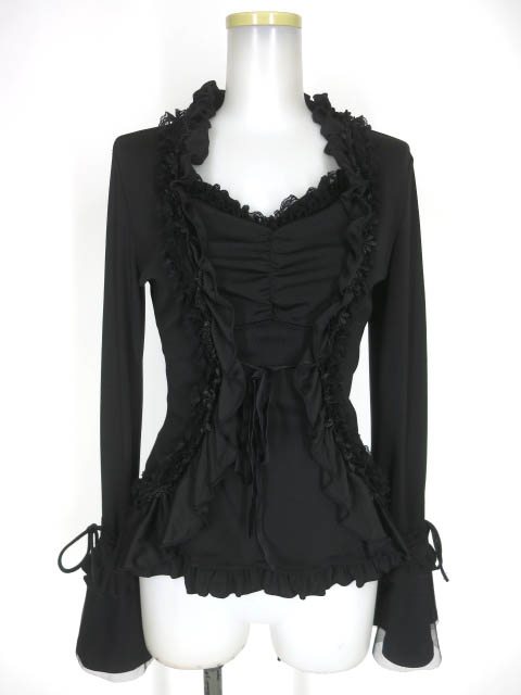 OZZ ONESTE ボレロレイヤード風切替カットソー