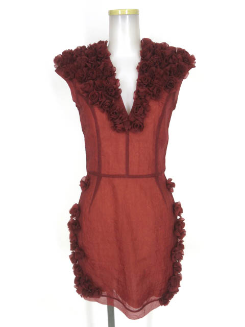 H&M CONSCIOUS COLLECTION 巻き薔薇デザインドレス