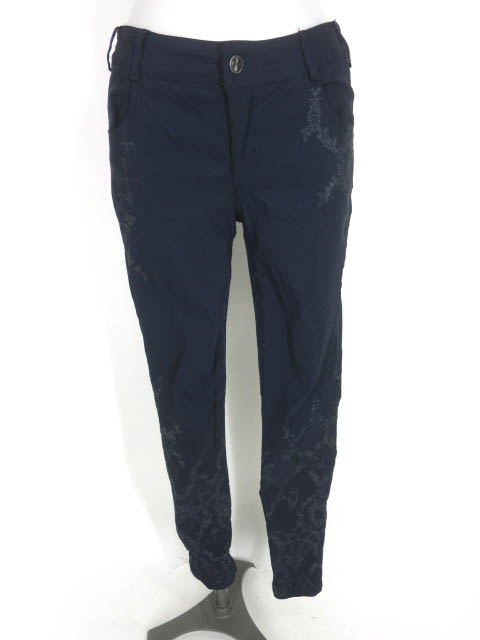 Ozz Croce ゴシック柄プリントスリムパンツ