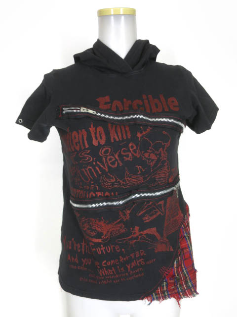 h.ANARCHY フード付き半袖カットソー