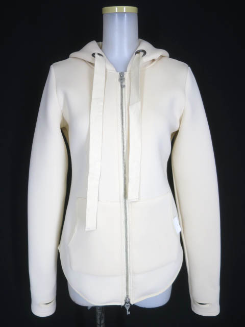 Rozen Kavalier バック刺繍入りリブ切替ジップパーカー