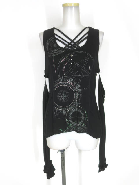 Ozz Croce 魔法陣柄 アーム付きカットソー