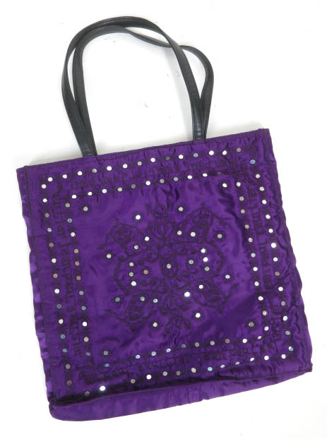 Jean Paul GAULTIER スパンコールミラー刺繍トートバッグ