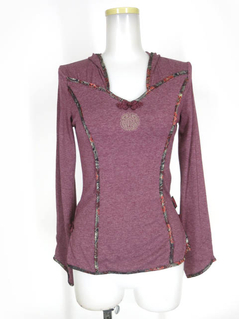 OZZ ONESTE フード付きチャイナ長袖カットソー