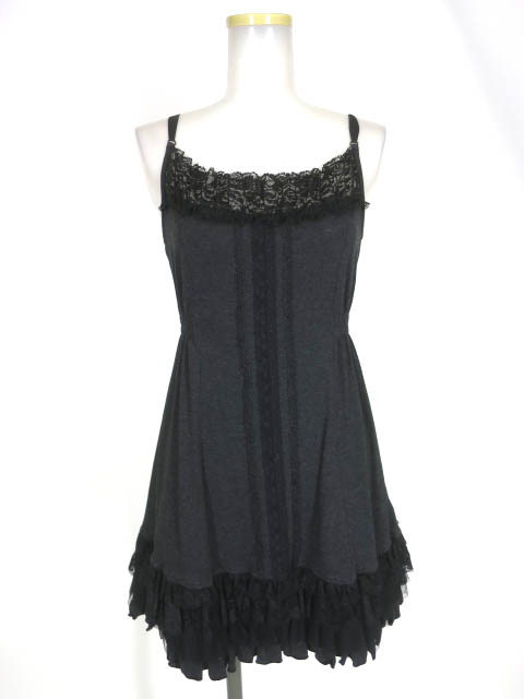 OZZ ONESTE ローズ刺繍入りチュニックキャミソール