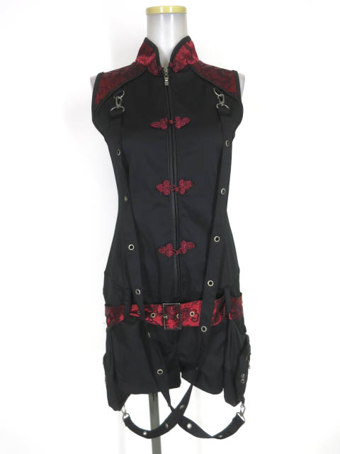 Qutie Frash ベルトポーチ付きチャイナオールインワン