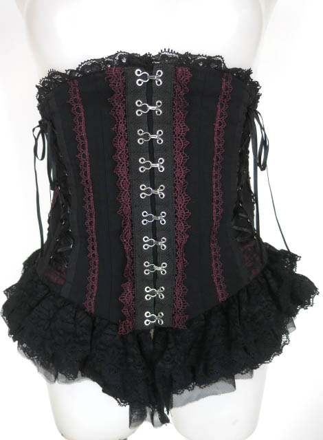 OZZ ONESTE レース＆編み上げ付きソフトコルセット