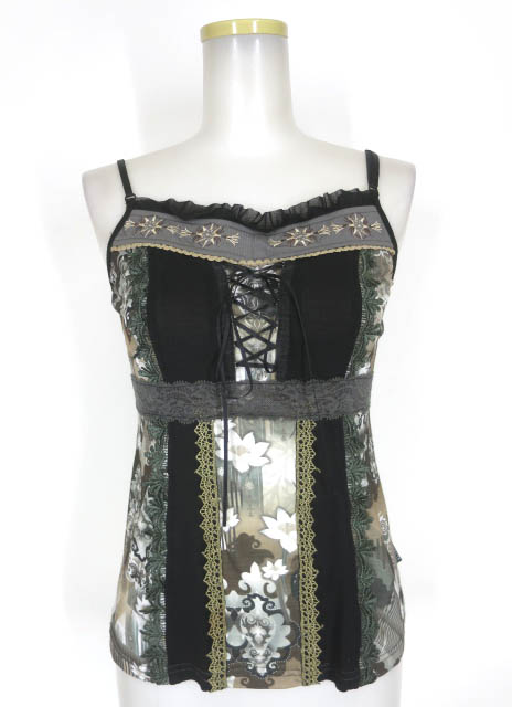 OZZ ONESTE 和柄切替キャミソール