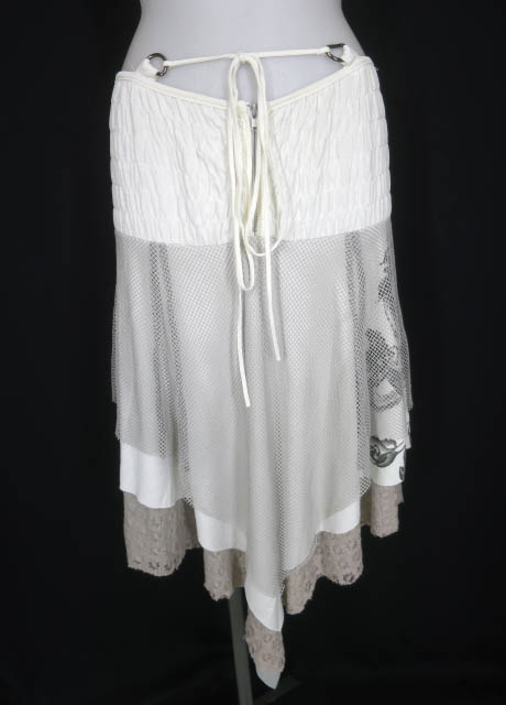 Ozz Croce 龍プリント メッシュ重ね2wayスカート