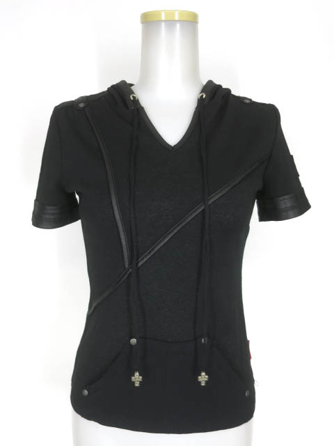 Ozz On hikozoh フード付き半袖カットソー