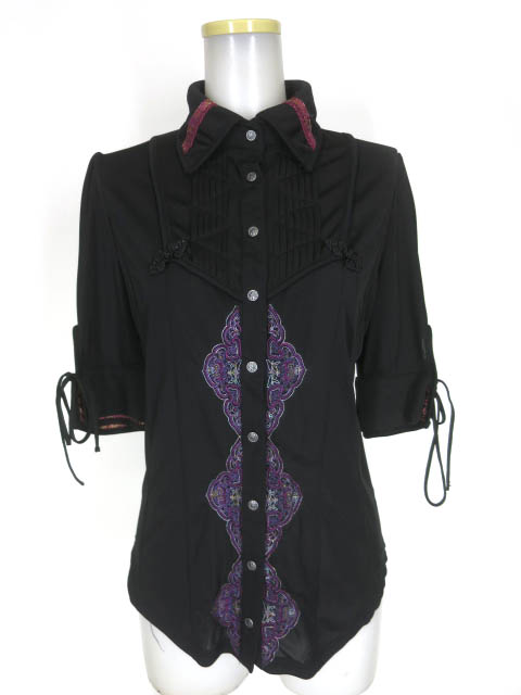 OZZ ONESTE チャイナ半袖ブラウス