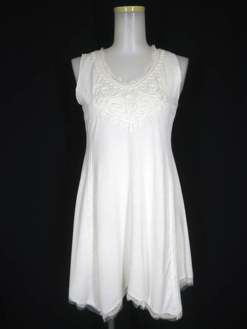 OZZ ANGELO レース付きノースリーブチュニック