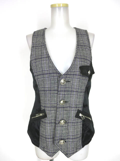 ALGONQUINS チェック柄切替ベスト