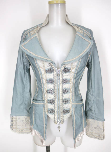 OZZ ANGELO ジャガード切替ナポレオンジャケット