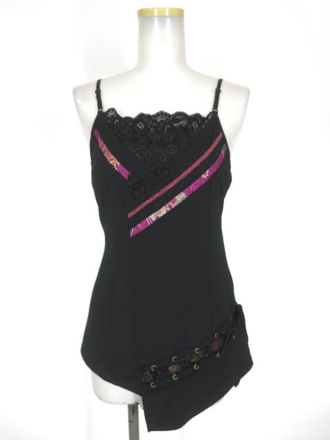 OZZ ONESTE チャイナアシンメトリーキャミソール