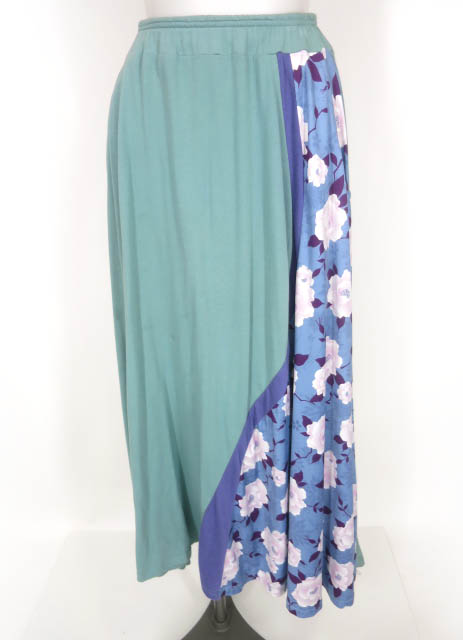 gouk 和柄切替ロングスカート