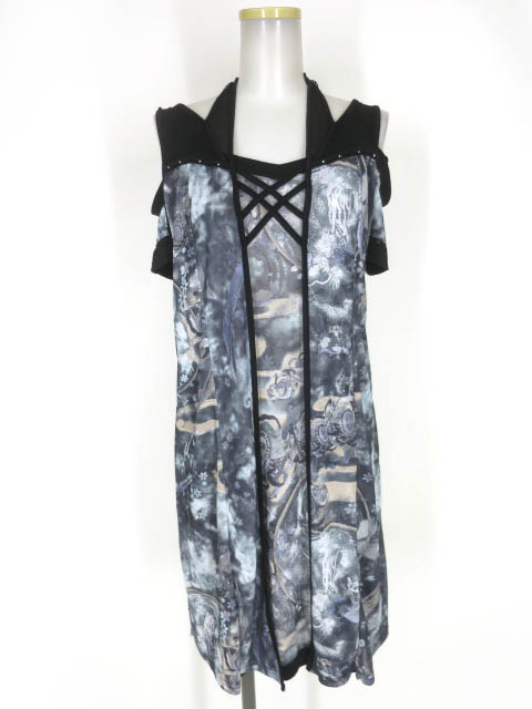 Ozz Croce 龍柄ノースリーブチュニックワンピース