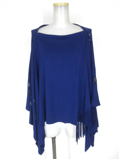 Ozz Croce フリンジ付き変形ポンチョ