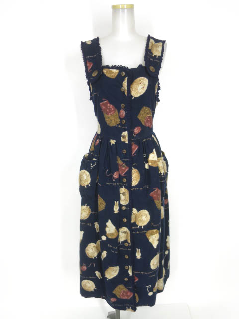 田園詩 羊柄ジャンパースカート