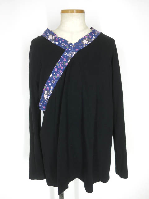 T.KUNITOMO 着物襟長袖カットソー