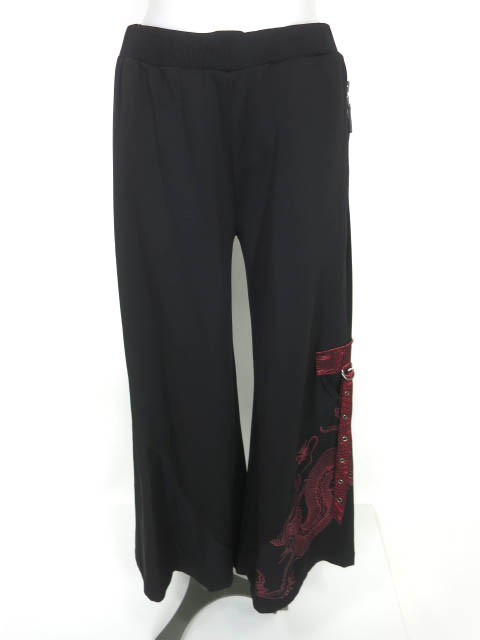 Qutie Frash / 龍プリントチャイナワイドパンツ / キューティー  