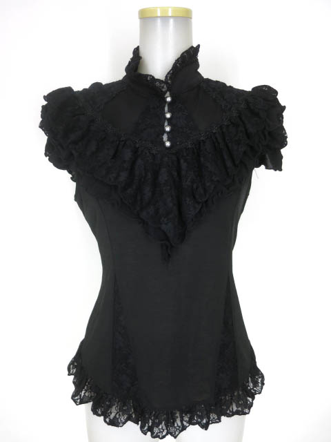 OZZ ONESTE レース付きノースリーブカットソー