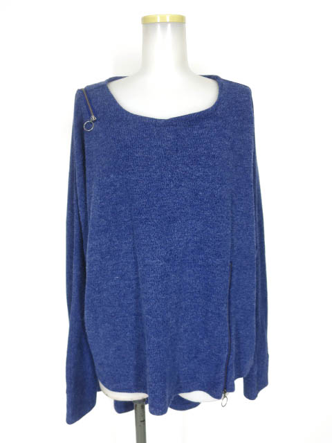 ozz conte ジップ付きニットプルオーバー