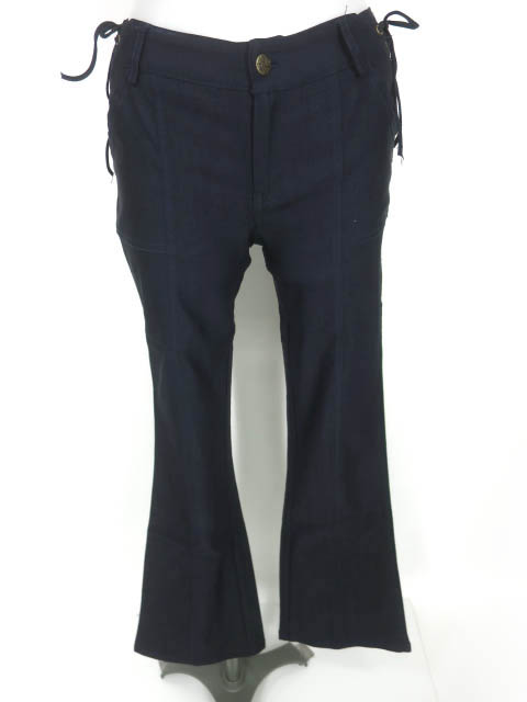 OZZ ONESTE ウエスト編み上げ付きブーツカットパンツ