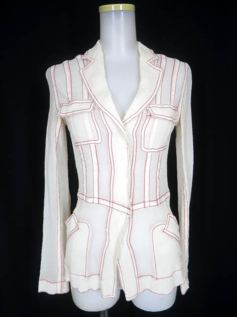 VIVIENNE TAM 楊柳シフォンブラウスジャケット