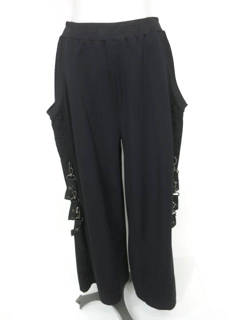 Qutie Frash レオパードフロッキーワイドパンツ