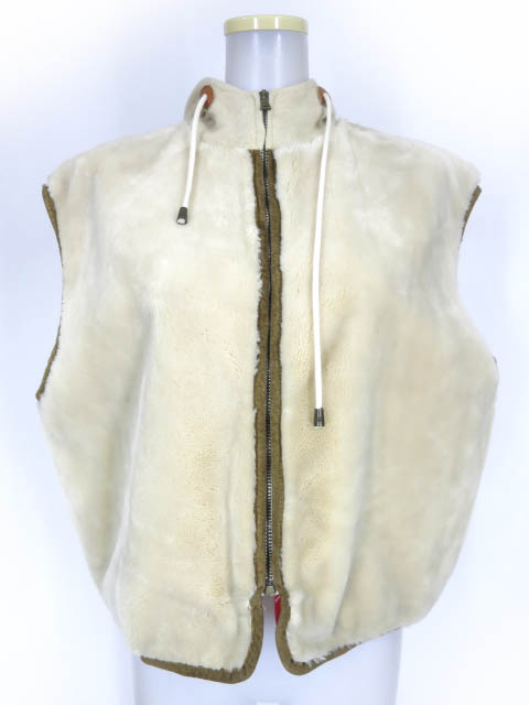 FERRE JEANS 中国切手デザインボアベスト