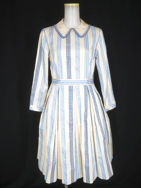 Jane Marple Ribbon jacquard stripeのドミトリードレス