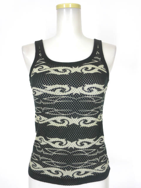 Hysterics トライバル柄メッシュタンクトップ