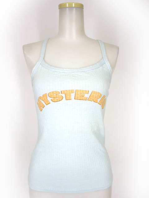 HYSTERIC GLAMOUR ロゴプリント ワッフルキャミソール