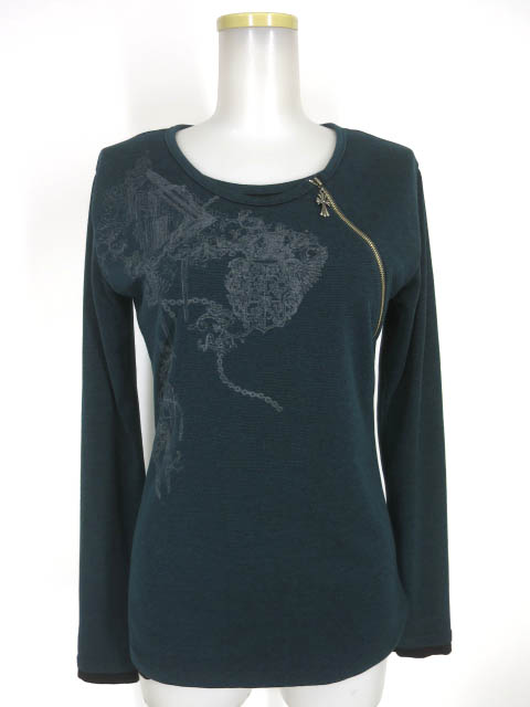 Rozen Kavalier ゴシックプリント長袖ニットプルオーバー