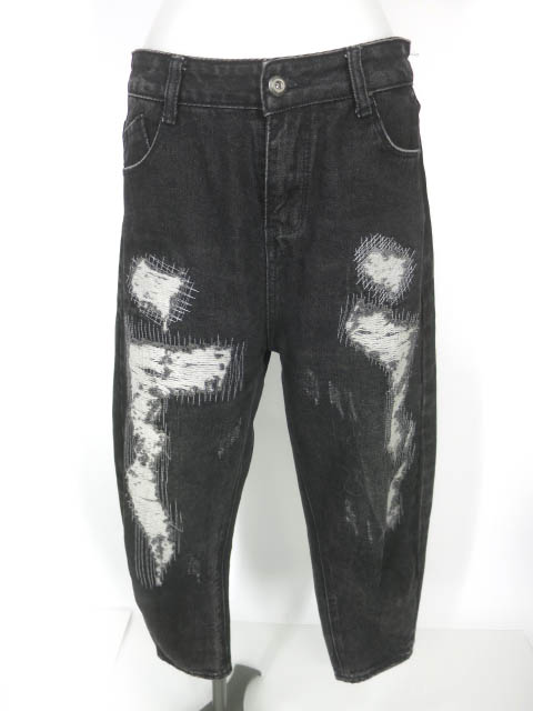 ALGONQUINS ダメージ加工デニムパンツ