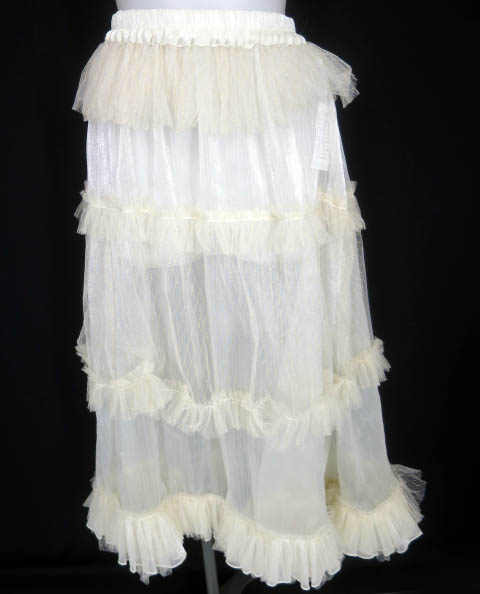 Mr Yi's Steamland シフォンフリルロングスカート