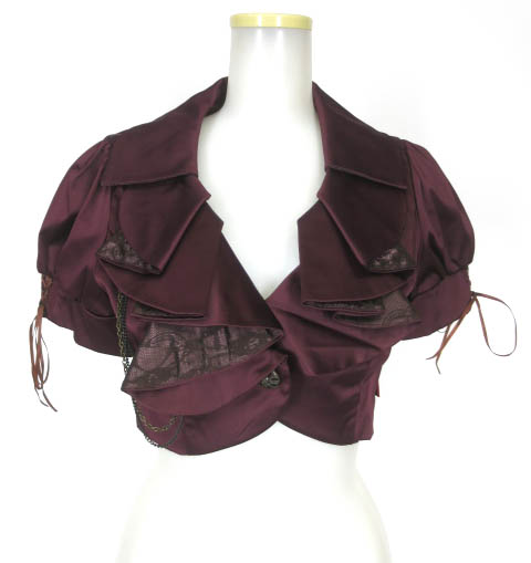 OZZ ONESTE パフスリーブフリルボレロジャケット