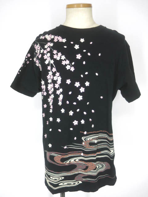 花鳥風月 花魁 刺繍Tシャツ