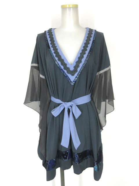 OZZ ONESTE メッシュチュール切替ポンチョ